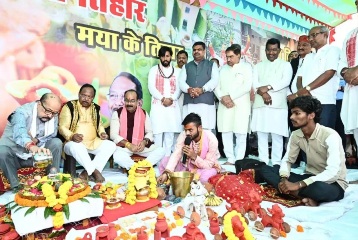 राज्यपाल डेका ने नवा रायपुर में मनाया पोला पर्व