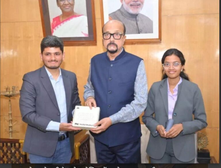 राज्यपाल डेका से यूनीसेफ के इमेजिन वेंचर के प्रथम भारतीय पुरस्कार विजेता ने की भेंट