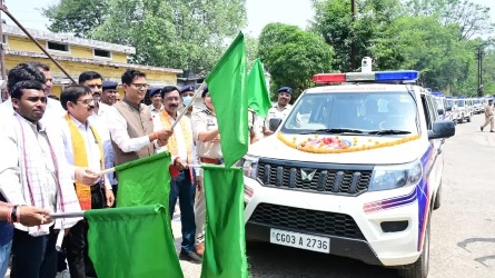रायगढ़ को मिली हाईटेक सुरक्षा की नई ताकत: डॉयल-112 फेज-2 के तहत 16 अत्याधुनिक ईआरव्ही वाहन शामिल