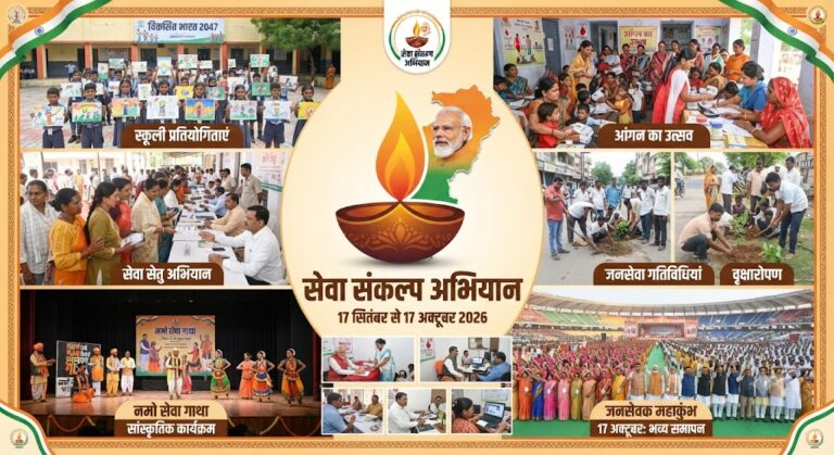 विशेष लेख – सेवा संकल्प अभियान, प्रदेशभर में होंगे जनसेवा के कार्यक्रम