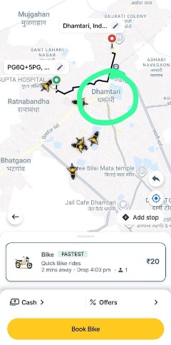 धमतरी में रैपिडो की एंट्री, शहरवासियों को मिला तेज और किफायती आवागमन का नया विकल्प