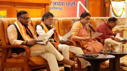 भाजपा की बैठकों में मिशन-2028 का शंखनाद, स्मृति ईरानी बोलीं- छत्तीसगढ़ की अस्मिता, विकास और सुशासन हमारा संकल्प